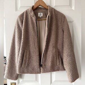 dRA curly fleece lined bomber jacket XS